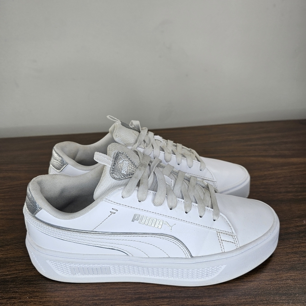 Puma Smash v3 Platform Sneaker - Women's Size 10 - Picture 8 of 8